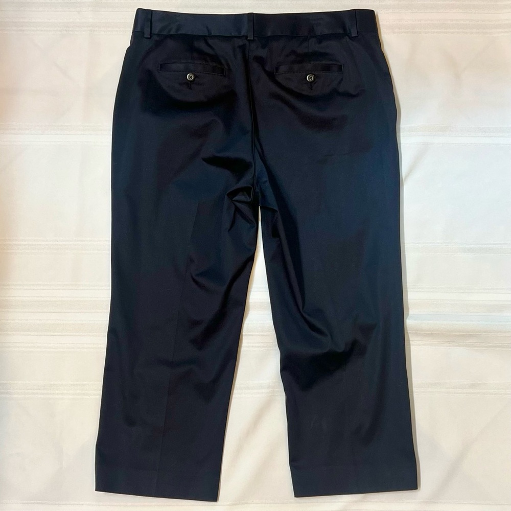 Orvis Navy Capris Wrinkle-Free‎ Cropped Chinos Sz 14 EUC - Picture 8 of 15
